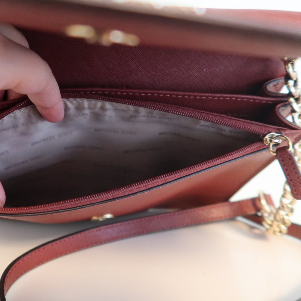 Michael Michael Kors Daniela Large Crossbody Red/… - image 8